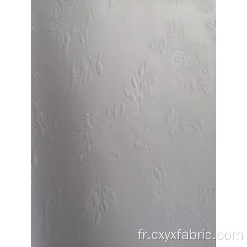 tissu de blanchiment de polyester en relief